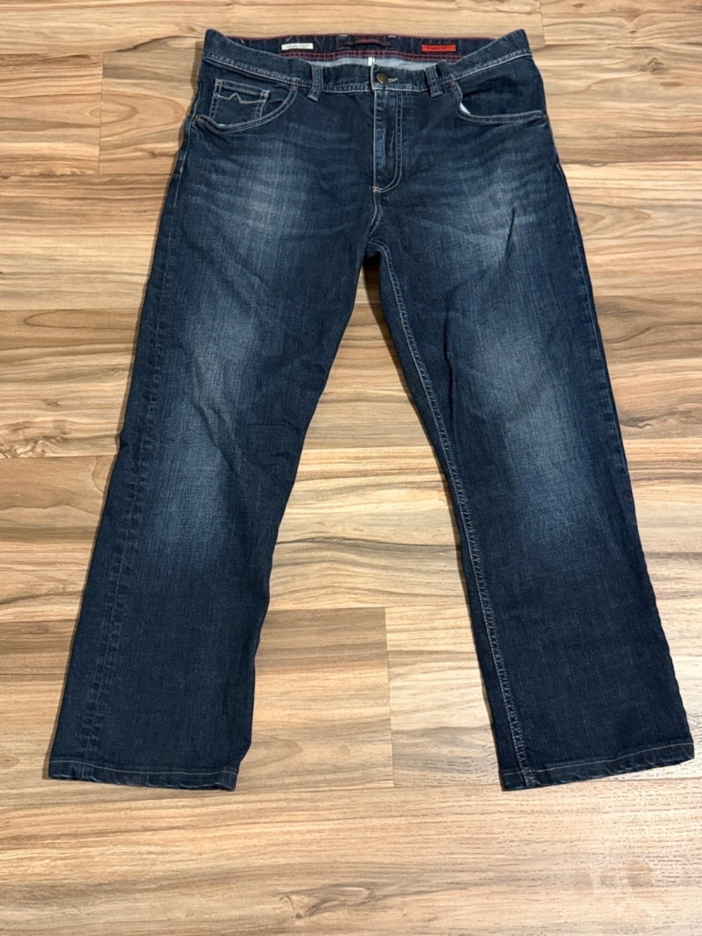ALBERTO Luxury T400 Jeans Mens 35x27 Stretch Dark Denim Modern Fit German